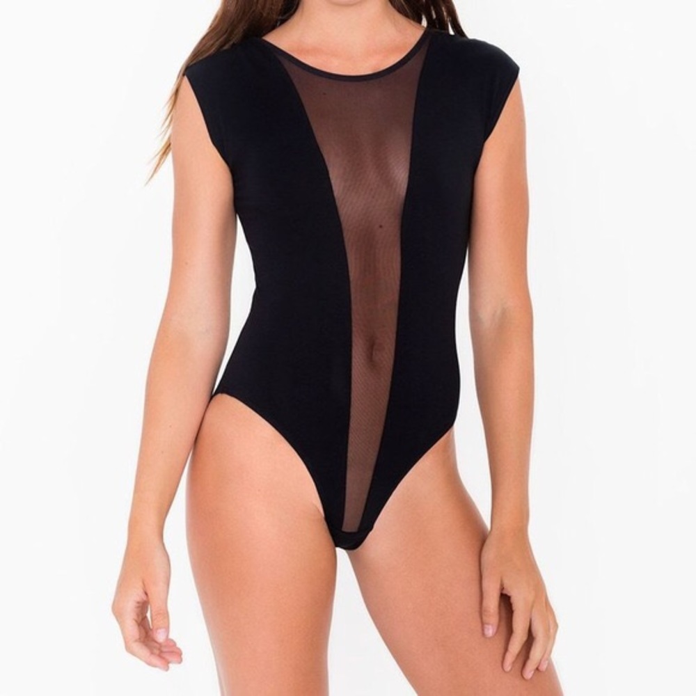 American Apparel Sheer Bodysuit
